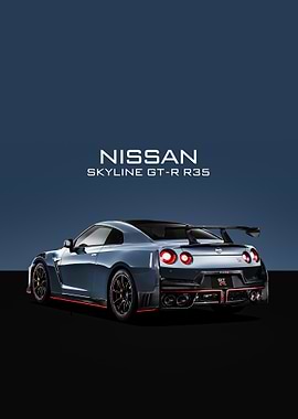 Nissan Skyline GT-R R35 Rear View