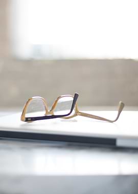 Eyeglasses on a Laptop
