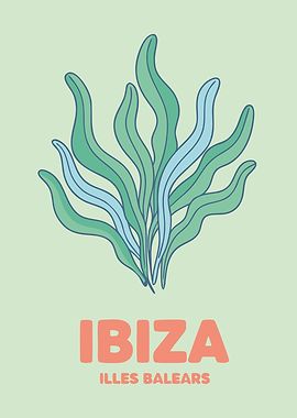 Ibiza Balearic Islands Pastel Preppy