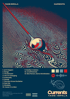 Tame Impala Currents Album Cover Art