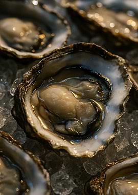 Close-Up | Fresh Oysters on Ice