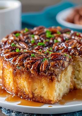 Delicious Pecan Sticky Buns with Coffee