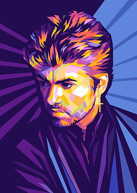 George Michael Pop Art Portrait