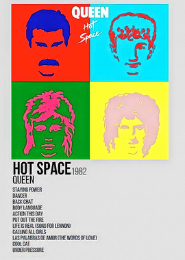 Queen - Hot Space Album Cover