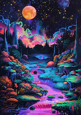 Psychedelic Cosmic Landscape
