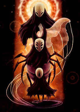 Hollow Knight Characters Stacked Art