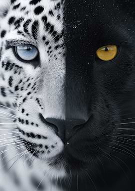 Leopard and Panther Duality Portrait