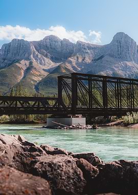 Bridge in the Canadian Rockies