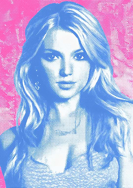 Britney Spears Pop Art Portrait