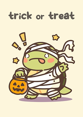 Cute Turtle Mummy Trick or Treat