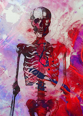 Colorful Skeleton Art