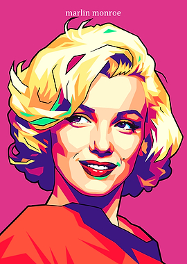 Marilyn Monroe wpap Pop Art