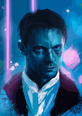 Blue Portrait of a Man