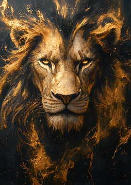 Golden Lion Portrait