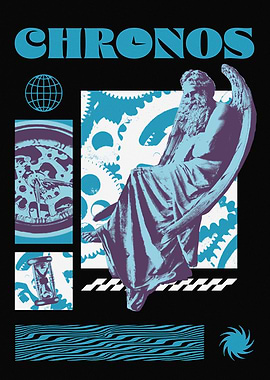 Chronos Statue Graphic Art