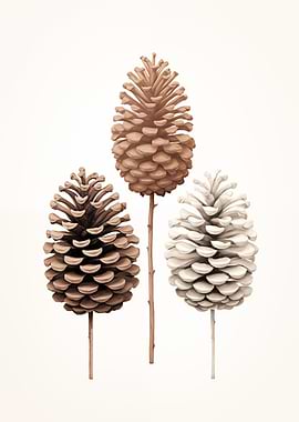 Pine Cones Vintage