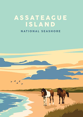 Assateague Island National Seashore Poster