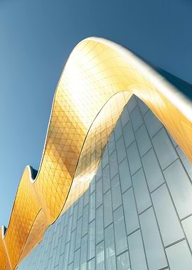 Modern Architecture: Gold and Glass Building