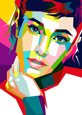 Dian Sastro Pop Art Portrait
