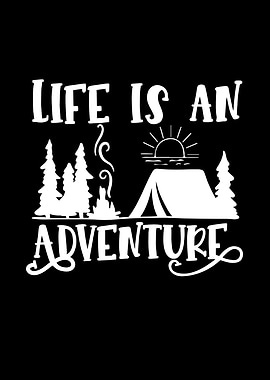 Life is an Adventure Camping Graphic