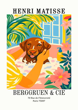 Henri Matisse Dog Bath Art Print