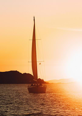 Sailboat at Sunset