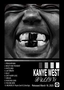 Kanye West Bully V1 Album Cover