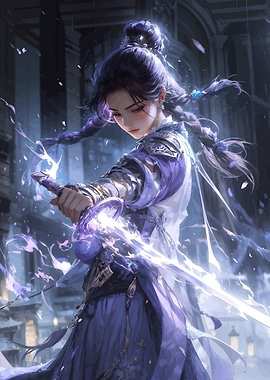 Female Warrior with Sword