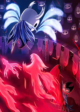 Hollow Knight Boss Battle Illustration