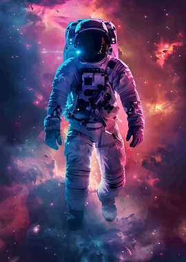 Astronaut in Nebula