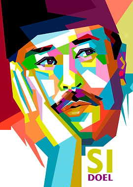 Si Doel Pop Art Portrait