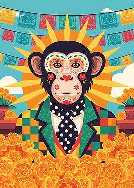 Fiesta Monkey: Dia de los Muertos Celebration