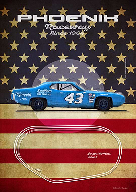 Phoenix Raceway Vintage Racing Poster