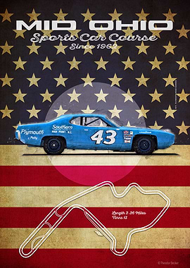 Mid Ohio Sports Car Course Poster