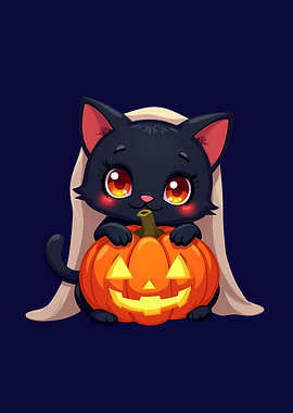 Halloween Cat with