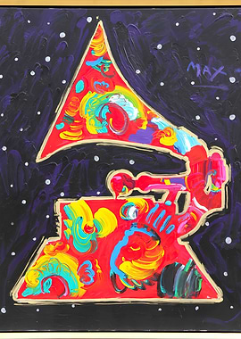 Peter Max Grammy Award Painting