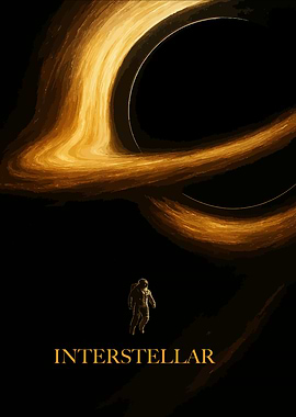 Interstellar Movie Poster Black Hole