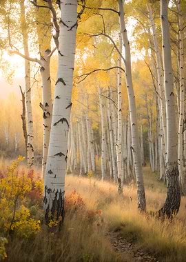 Autumn Birch Forest