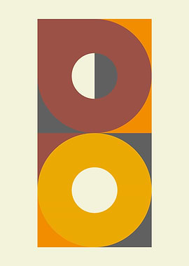 Geometric Circles Abstract Art