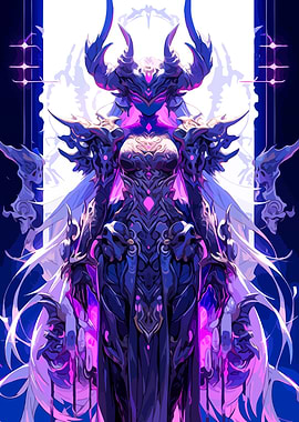 Horned Warrior in Ornate Armor