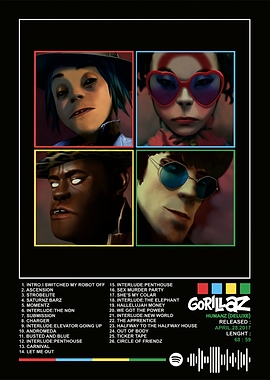 Gorillaz Humanz Deluxe Album Cover