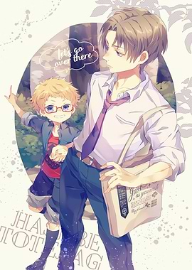 Anime-style illustration of two male characters