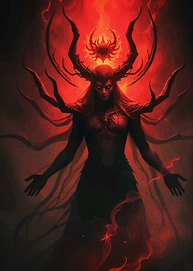 Red Demon Antlers Spider