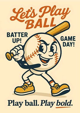 Let's Play Ball Cartoon