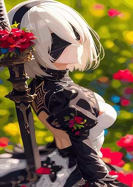 2B in a Floral Garden