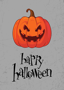 Happy Halloween Pumpkin Cartoon