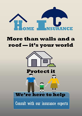Insurance Poster - Home Insurance Poster