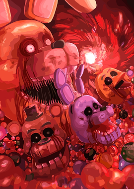 Five Nights at Freddy's Horror Art