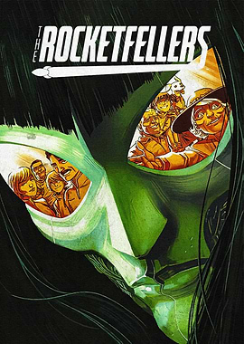 The Rocketfellers Comic Book Cover Art