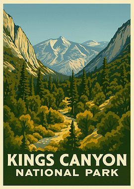 Kings Canyon National Park Poster